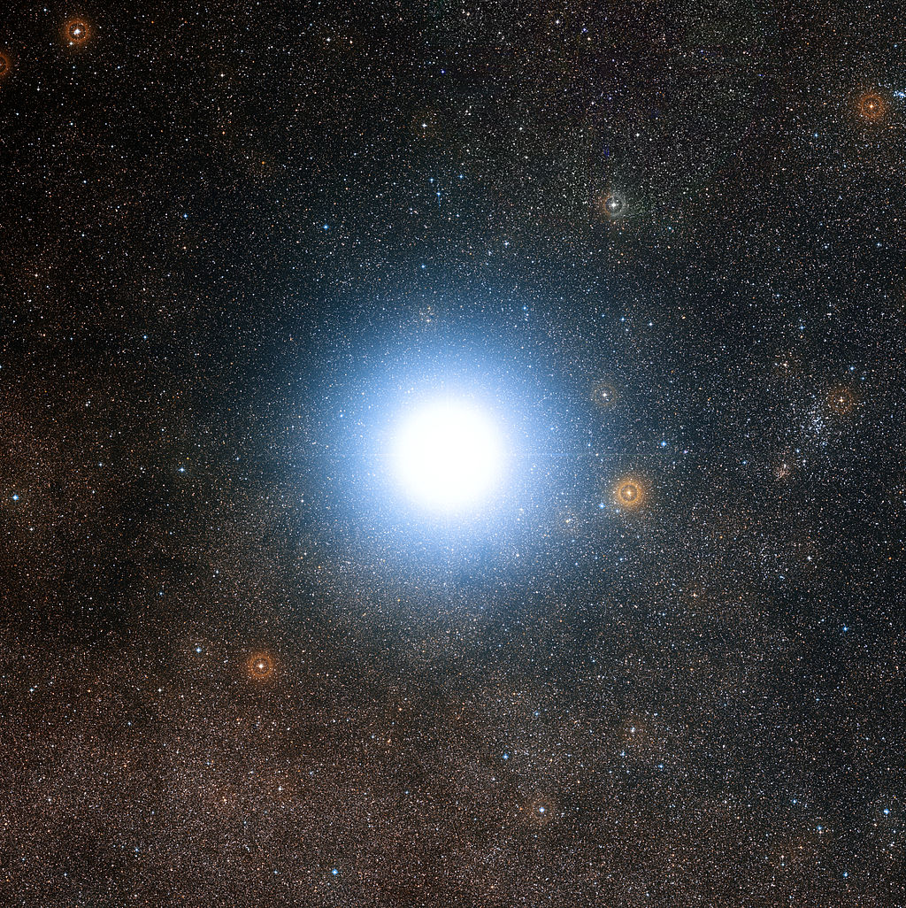 Alpha Centauri and its surroundings