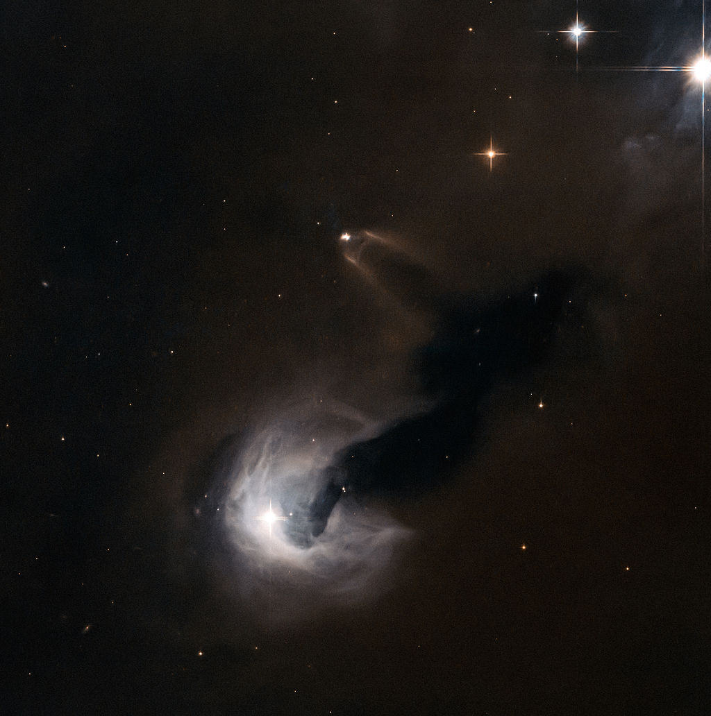 Light and dark by the Hubble Space Telescope