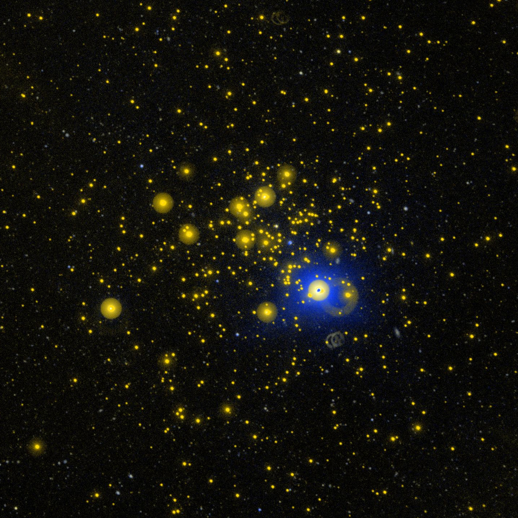 Messier 67 in UV by GALEX