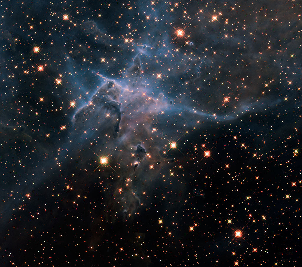 Hubble's Wide View of Mystic Mountain in Infrared