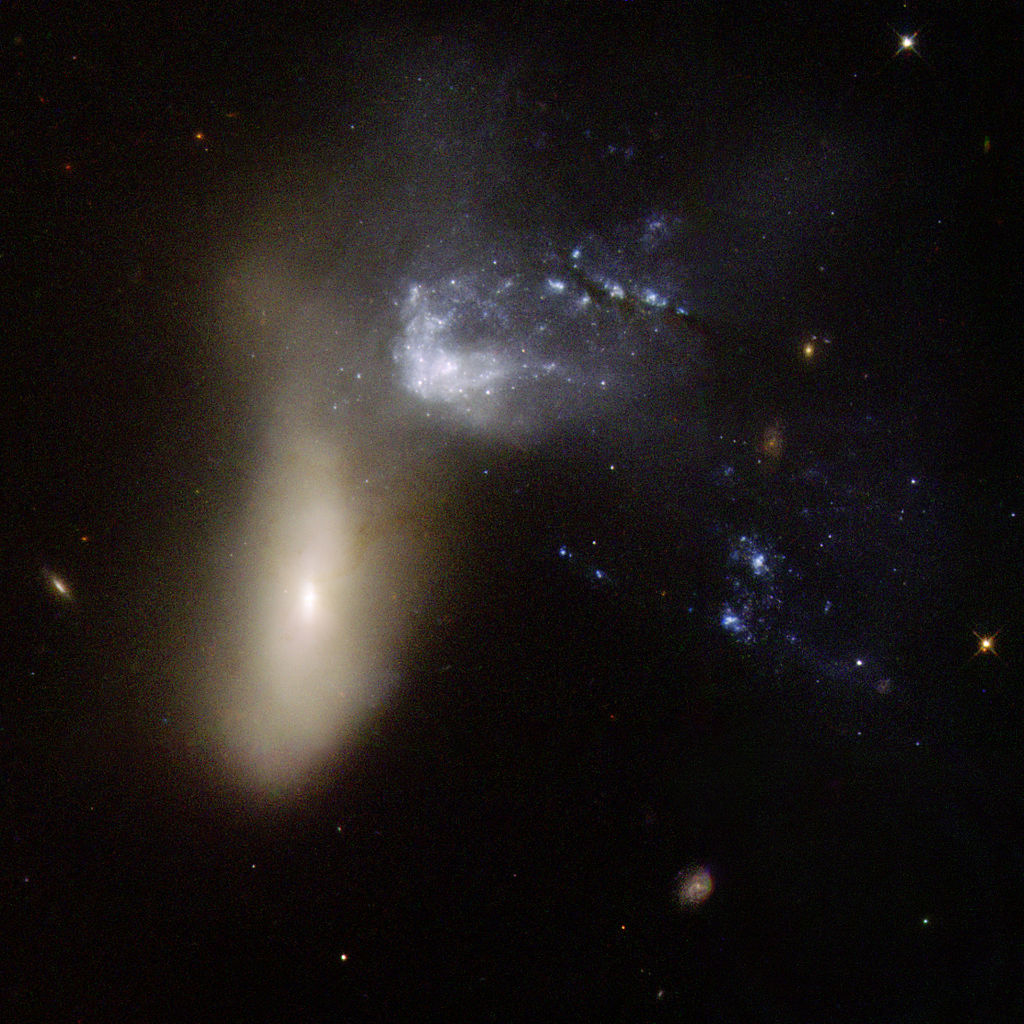 Hubble Interacting Galaxy NGC 454