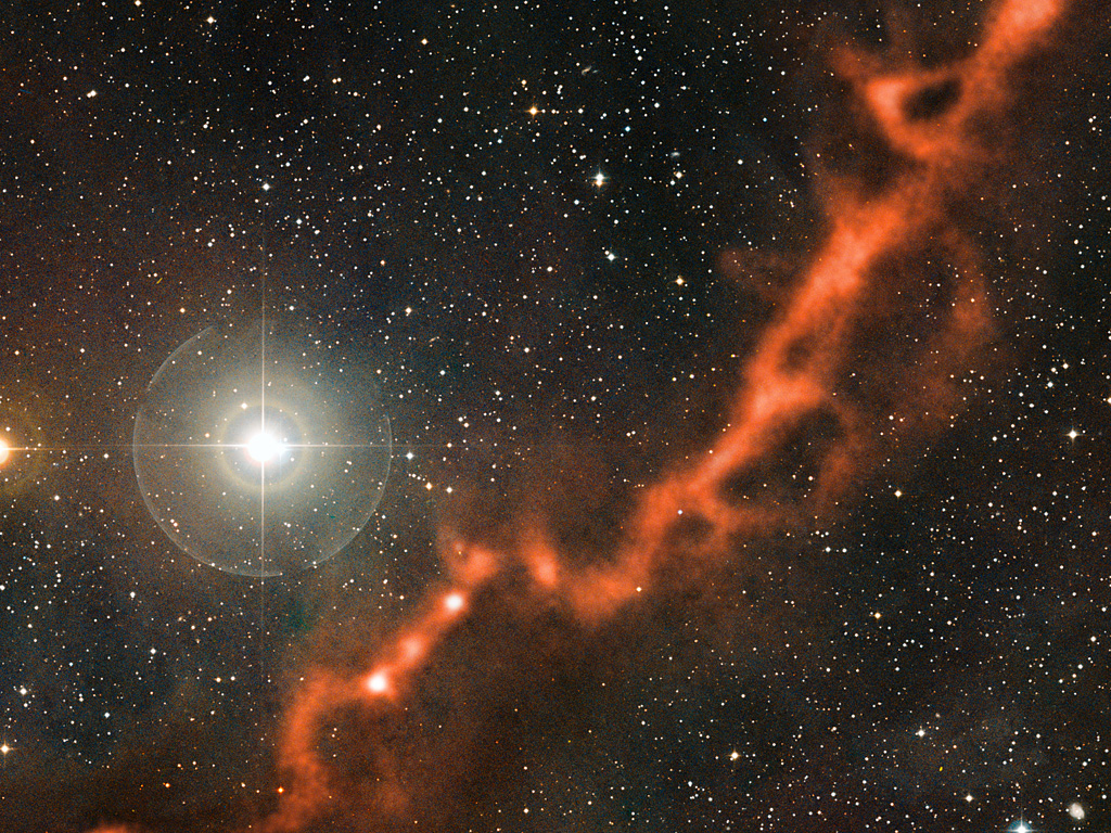 Cosmic dust filament in the Taurus Molecular Cloud